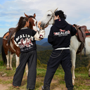 HORSE LOGO HOODIE BLACK