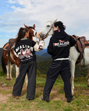 HORSE LOGO HOODIE BLACK