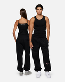 COURT BOXY SWEATPANTS MIDNIGHT PEACH