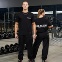 REALISM X DERRIMUT GYM CLASSIC TEE BLACK