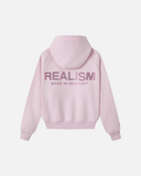 GLIMMER LOGO HOODIE POWDER PINK