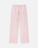 BUNNY SWEATPANTS OPEN LEG PASTEL PINK