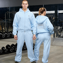 REALISM X DERRIMUT GYM OLD SCHOOL ECHO SWEATPANTS BABY BLUE