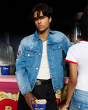 REALISM AND DISNEY USA DENIM JACKET WASHED BLUE