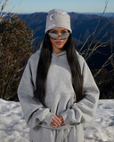 GLIMMER LOGO HOODIE GREY MARLE