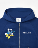 REALISM AND DISNEY DONALD DUCK ZIP HOODIE ASTRAL NAVY