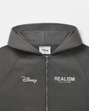 REALISM AND DISNEY MICKEY & FRIENDS SKETCH ZIP HOODIE COOL GREY