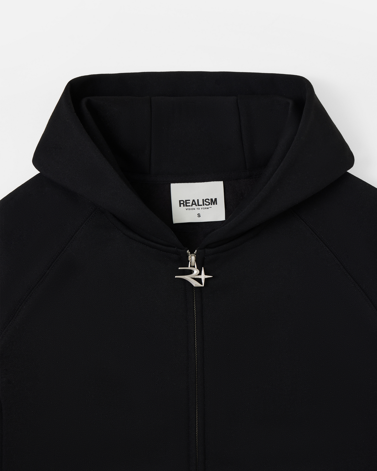 Glimmer Logo Zip Hoodie V2 Black | Realism Zip Hoodie