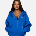 STUDIO ZIP HOODIE AZURE