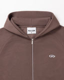 RADIANT ZIP HOODIE V2 STONE BROWN