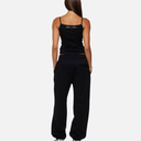 COURT BOXY SWEATPANTS MIDNIGHT PEACH