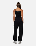 COURT BOXY SWEATPANTS MIDNIGHT PEACH