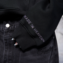 GLIMMER LOGO HOODIE BLACK PINK