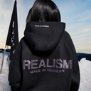 GLIMMER LOGO HOODIE BLACK PINK