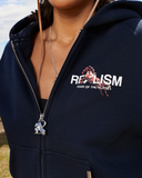 STRIDE ZIP HOODIE NAVY