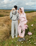 BUNNY SWEATPANTS OPEN LEG GREY MARLE