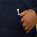 STRIDE ZIP HOODIE NAVY