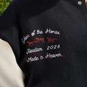 HORSE LETTERMAN JACKET BLACK