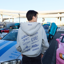 R-LINE ZIP HOODIE GREY MARLE