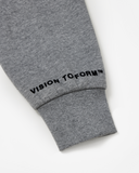 VISION LOGO HOODIE DARK HEATHER