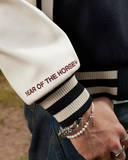 HORSE LETTERMAN JACKET BLACK