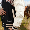 HORSE LETTERMAN JACKET BLACK