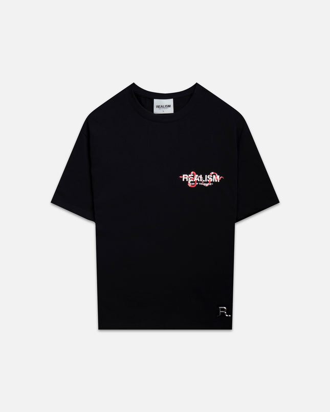SNAKE LOGO TEE BLACK