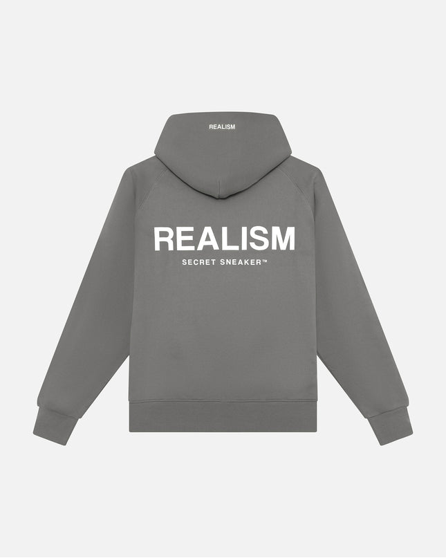 BACK LOGO HOODIE COOL GREY