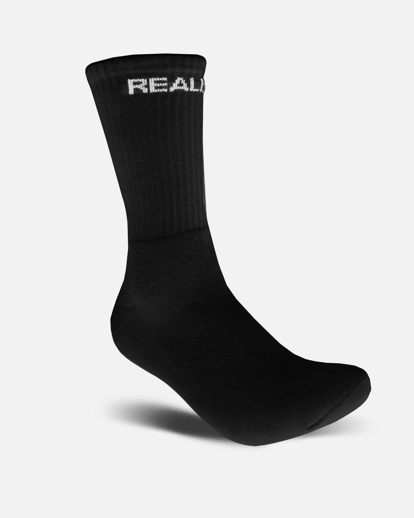 Core Logo Socks Black | Realism Socks