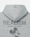 REALISM AND DISNEY MICKEY SKETCH HOODIE GREY MARLE