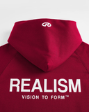 VISION LOGO HOODIE CARMINE RED