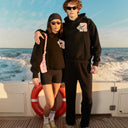 COLLEGE TEAM HOODIE V2 MIDNIGHT PEACH