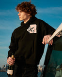 SSS REALISM COLLEGE TEAM HOODIE V2 MIDNIGHT PEACH