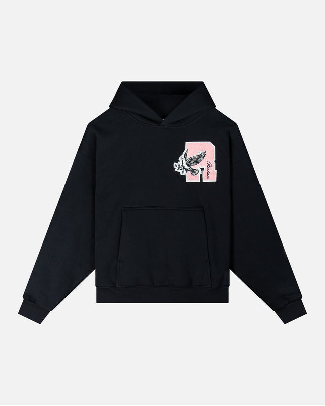 COLLEGE TEAM HOODIE MIDNIGHT PEACH