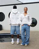 HOMECOMING ZIP HOODIE SNOW MARLE