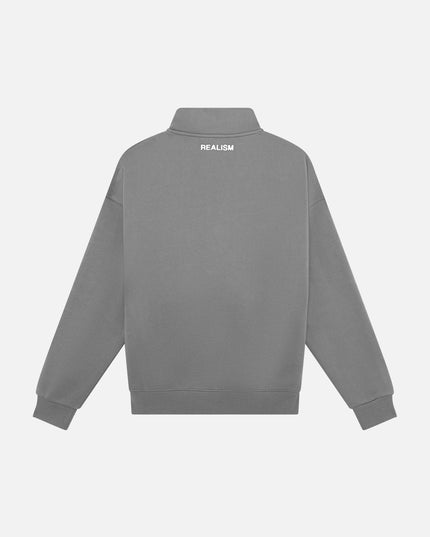 IDOL HALF ZIP SWEATER COOL GREY