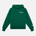 BACK LOGO HOODIE PINE GREEN