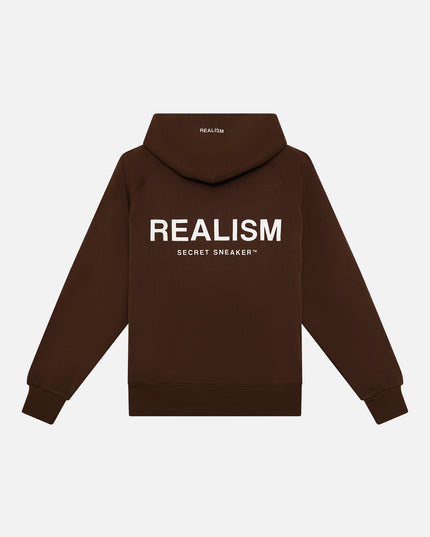 BACK LOGO HOODIE MOCHA