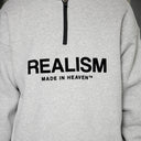 ELITE HALF ZIP SWEATER CLOUD GREY