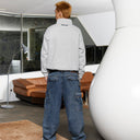 ELITE HALF ZIP SWEATER CLOUD GREY