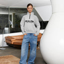 ELITE HALF ZIP SWEATER CLOUD GREY