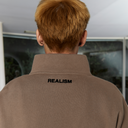 ELITE HALF ZIP SWEATER TAUPE