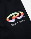THINK REAL SWEATPANTS OPEN LEG BLACK