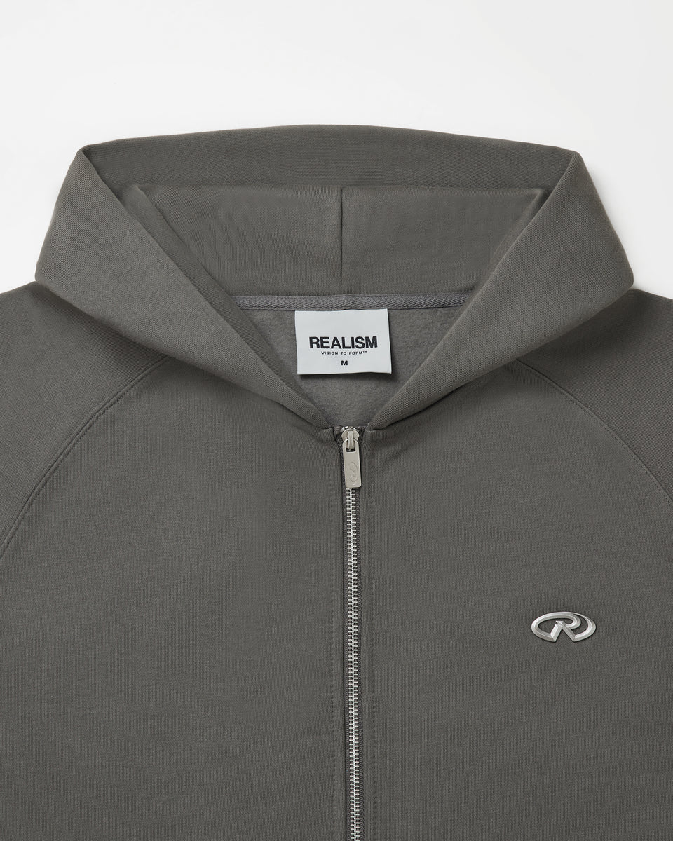 Radiant Zip Hoodie V2 Cool Grey | Realism Zip Hoodie
