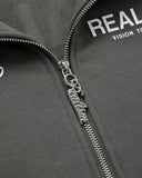 REALISM AND DISNEY MICKEY & FRIENDS SKETCH ZIP HOODIE COOL GREY