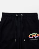 THINK REAL SWEATPANTS OPEN LEG BLACK