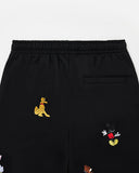 REALISM AND DISNEY BACK TO FRONT SWEATPANTS OPEN LEG BLACK