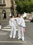 REAL LOVE ZIP HOODIE SNOW MARLE