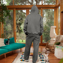 CORE BASICS ZIP HOODIE COOL GREY