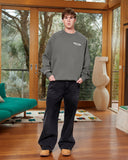 HEAVEN LOGO CREWNECK COOL GREY